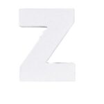 Letter karton Z- Wit 10 cm