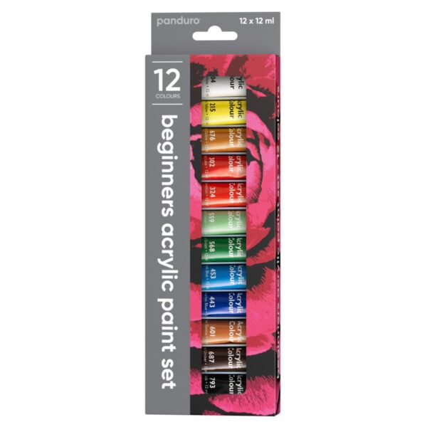 Panduro set acrylverf - 12x 12 ml - Afbeelding 1