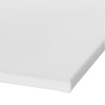 Gespannen canvasdoek - wit - 50x70 cm