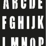 Sjabloon - alfabet - blokletters