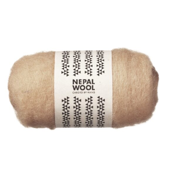Nepal wool lamswol 50 gram- Beige - Afbeelding 1