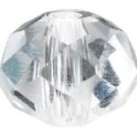 Glaskralen facet - 80 stuks - kristalkleurig