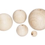 Houten kralenmix - 10-37 mm/15 stuks