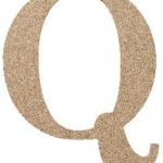 MDF letter Q 15 cm