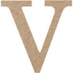 MDF letter V 15 cm