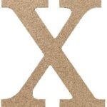 MDF letter X 15 cm