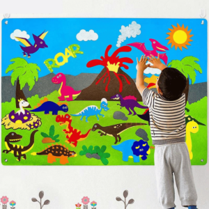 FeltBoard™ - Eindeloos ontdek- en speelplezier! - Viltbord Dino's | Educatief Speelgoed