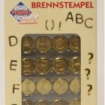 Houtbrand stempels - 16 stuks - alfabet A-L