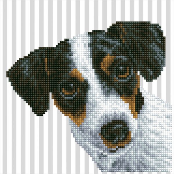 Diamond Dotz - 20x20 cm - hond - Afbeelding 1