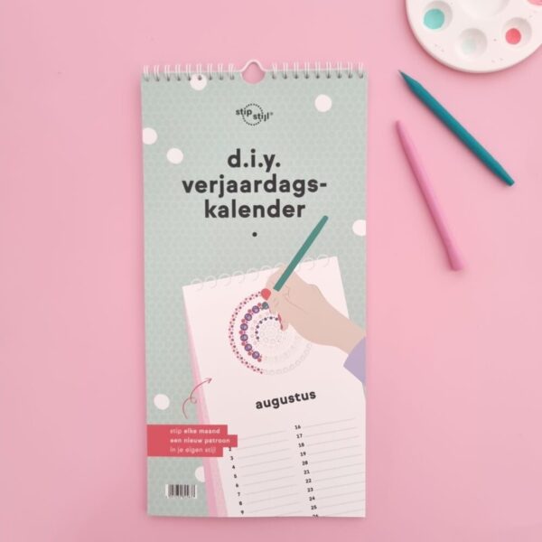 Stipstijl - d.i.y. verjaardagskalender - Afbeelding 1
