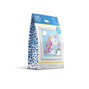 Diamond Dotz - 9x9 cm - met lijst - Unicorn