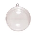 Plastic bal - transparant - 12 cm