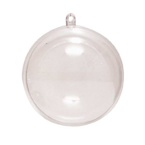 Plastic bal - transparant - 12 cm - Afbeelding 1