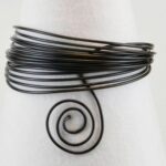 Aluminium wire - 2 mm - zwart