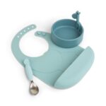 Eetset Done By Deer First Meal Set Peekaboo Deer Friends Blue