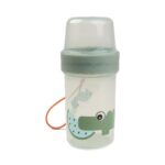 Snackbeker Done by Deer To Go 2-Way Container Croco Green