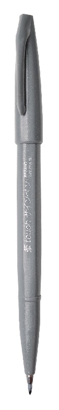 Pentel Brush Sign Pen - grijs