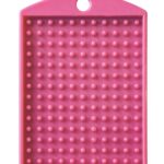 Pixelhobby medaillon - donkerroze