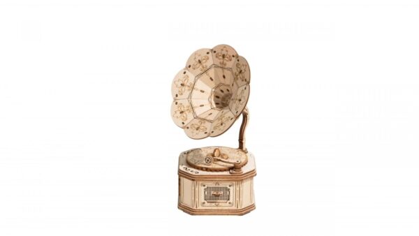 Robotime houten 3D puzzel - Gramophone - Afbeelding 1