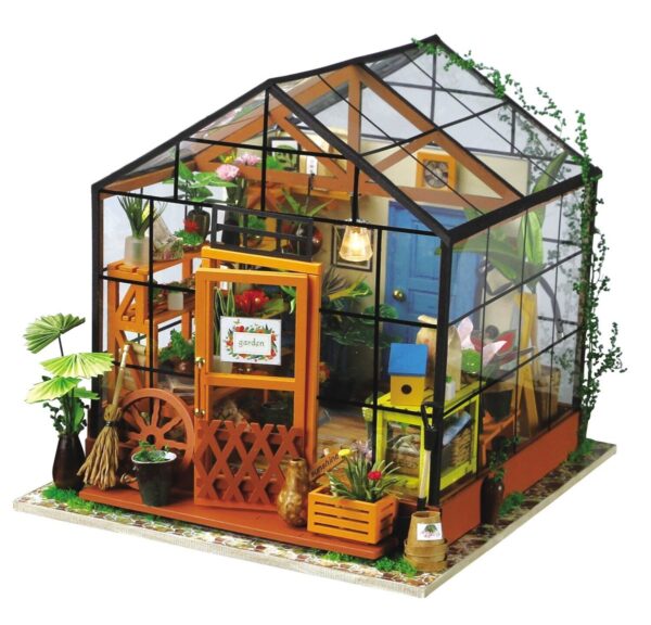 Robotime miniatuur DIY kit - Cathy's Green House - Afbeelding 1