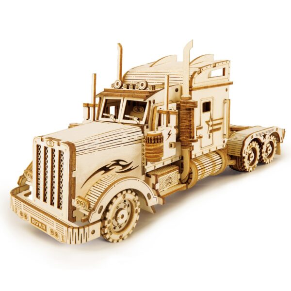 Robotime houten 3D puzzel - Heavy Truck - Afbeelding 1