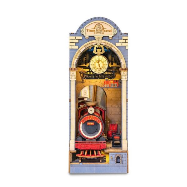 Robotime houten 3D puzzel - book nook - Time Travel - Afbeelding 1