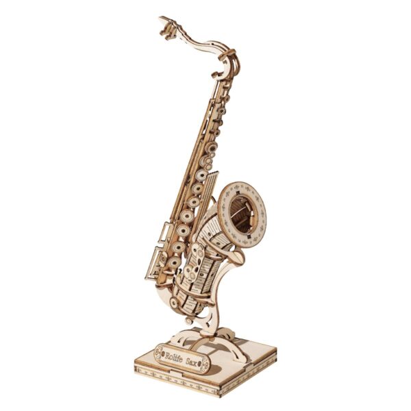 Robotime houten 3D puzzel - Saxophone - Afbeelding 1