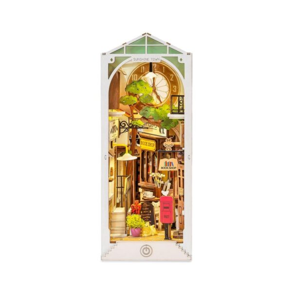 Robotime houten 3D puzzel - book nook - Sunshine Town - Afbeelding 1