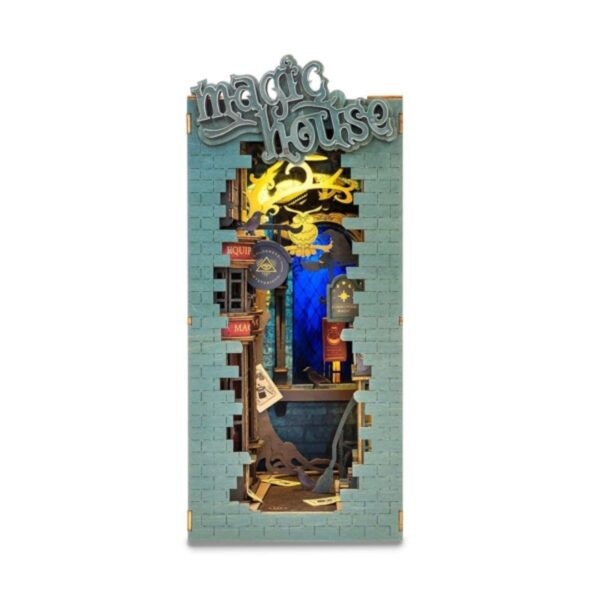 Robotime houten 3D puzzel - book nook - Magic House - Afbeelding 1