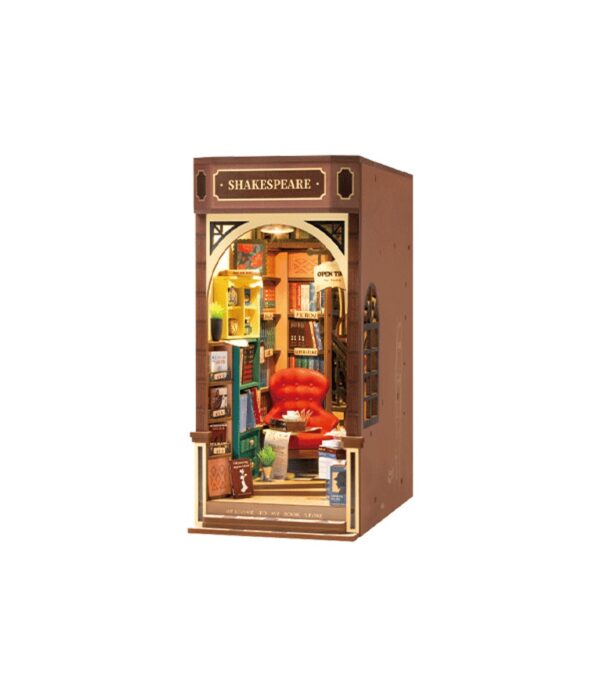 Robotime houten 3D puzzel - book nook - Bookstore - Afbeelding 1