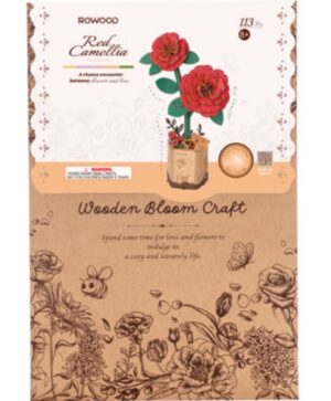 Robotime houten 3D puzzel - Camellia