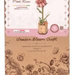 Robotime houten 3D puzzel - Pink Rose