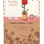 Robotime houten 3D puzzel - Red Rose