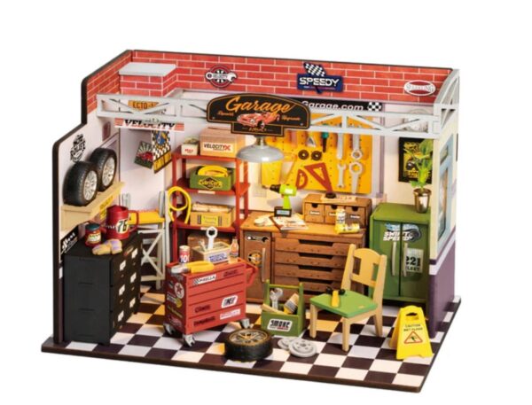 Robotime miniatuur DIY kit - Garage Workshop - Afbeelding 1