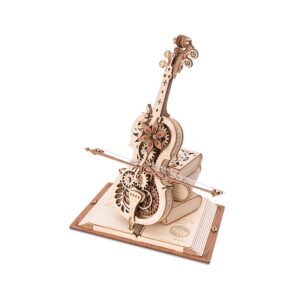 Robotime houten 3D puzzel - muziekdoos Magic Cello