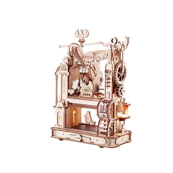 Robotime houten 3D puzzel - Classic Printing Press - Afbeelding 1