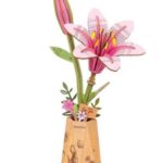 Robotime Houten 3D puzzel - Pink Lily