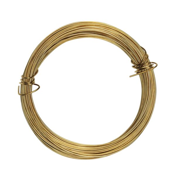 Wikkeldraad - 0,6 mm - 10 meter - goudkleurig - Afbeelding 1
