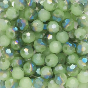 Panduro glaskralen facet - 95 stuks - groen