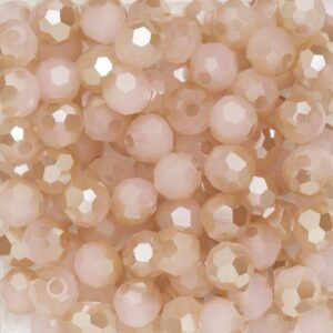 Panduro glaskralen facet - 95 stuks - roze