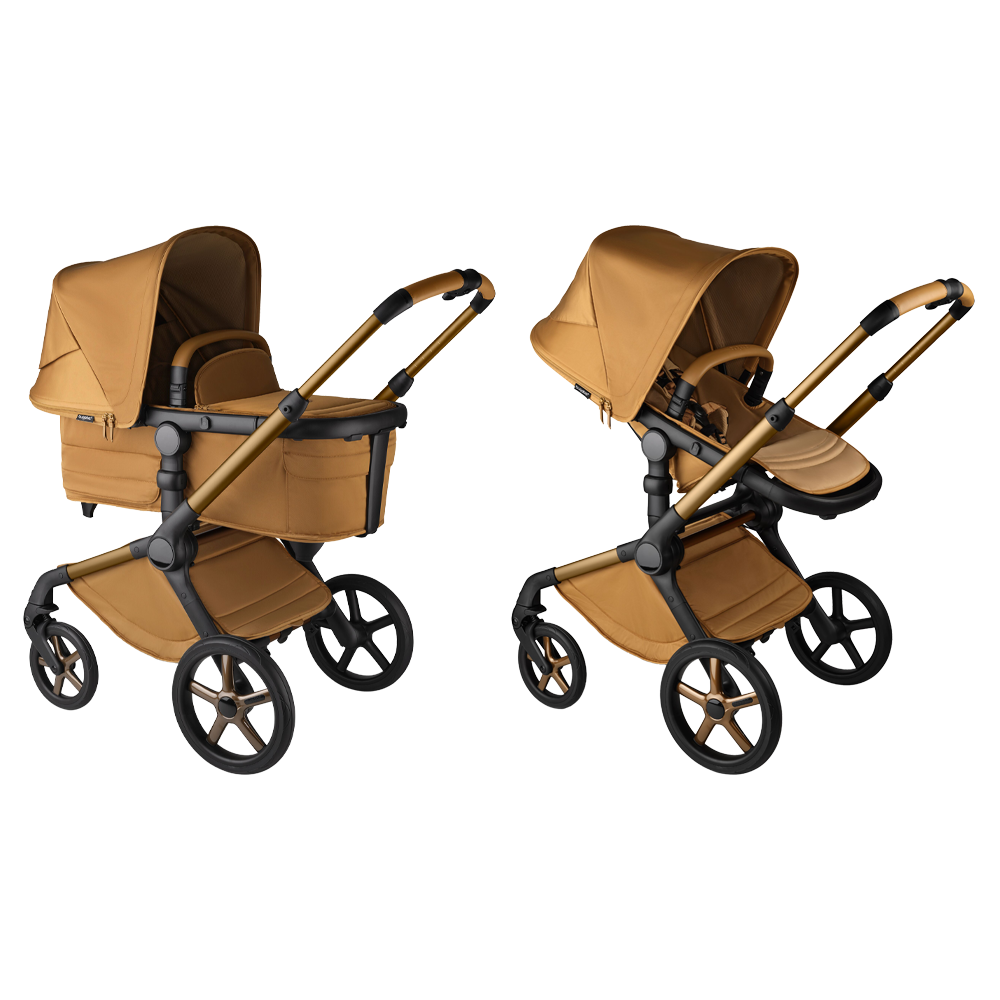 Kinderwagen Bugaboo Fox5 Compleet Noir Limited Edition Amber Glow - Afbeelding 1