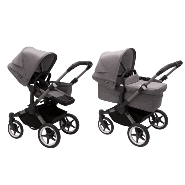 Kinderwagen Bugaboo Donkey5 Mono Complete Graphite/Grey-Melange (Graphite Frame) - Afbeelding 1