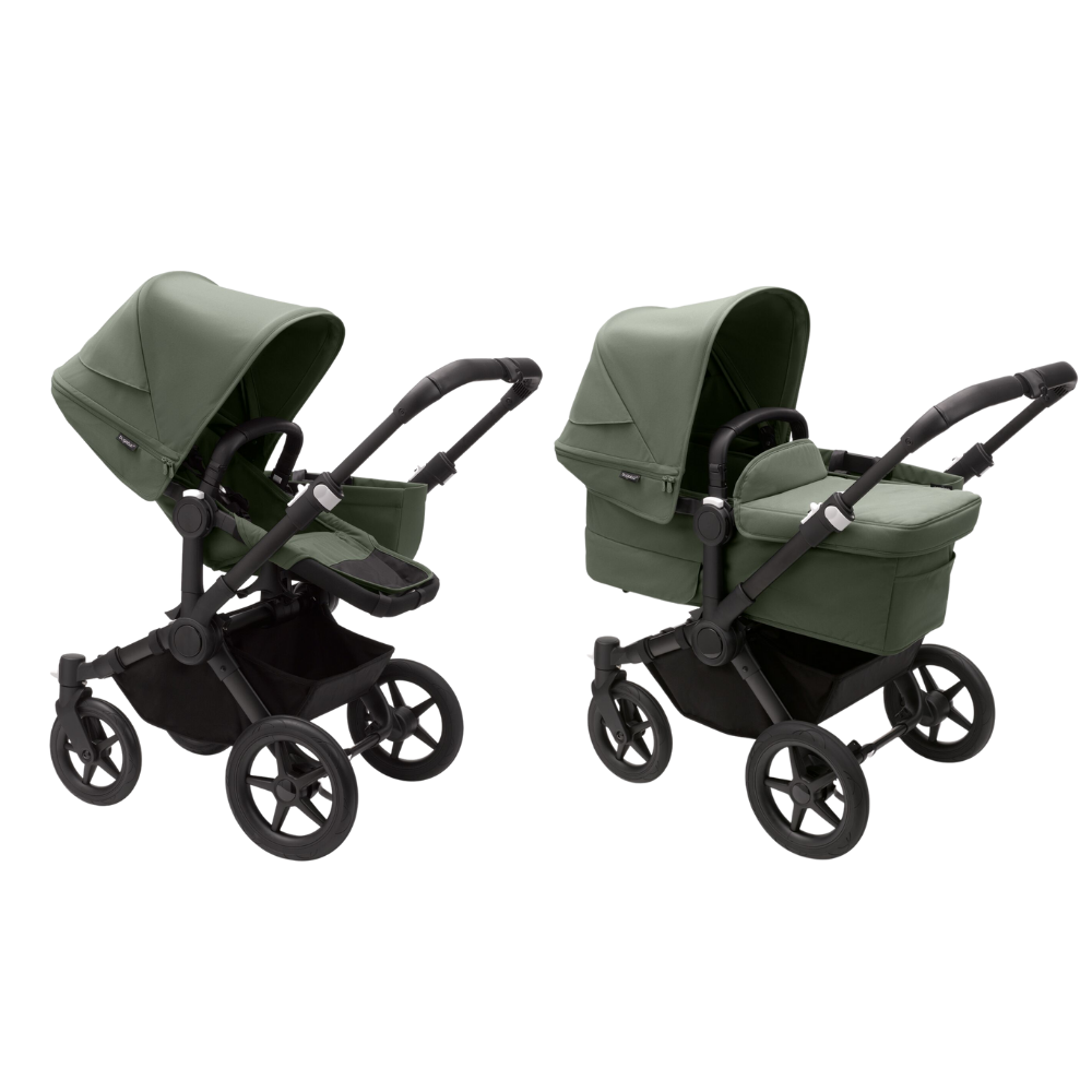 Kinderwagen Bugaboo Donkey5 Mono Complete Black/Forest Green (Black Frame) - Afbeelding 1