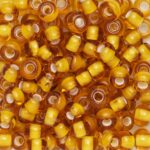 Rocailles - 6/0 - geel witte kern