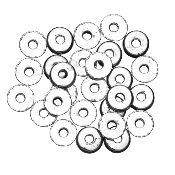 Metalen kralen - 27 stuks - zilverkleurig - Afbeelding 1