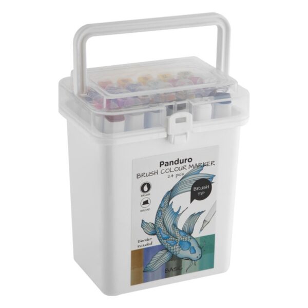 Panduro alcoholmarkers - brush - 24 stuks - Afbeelding 1