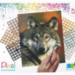 Pixelhobby set - 9 platen - wolf