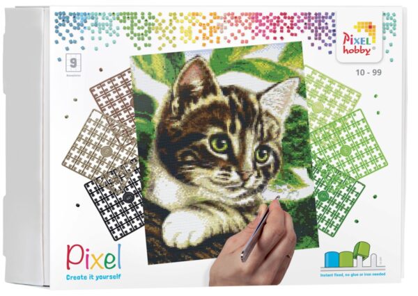 Pixelhobby set - 9 platen - kitten - Afbeelding 1