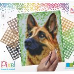 Pixelhobby set - 9 platen - herdershond