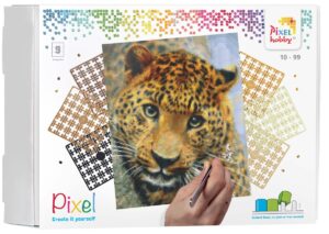Pixelhobby set - 9 platen - luipaard